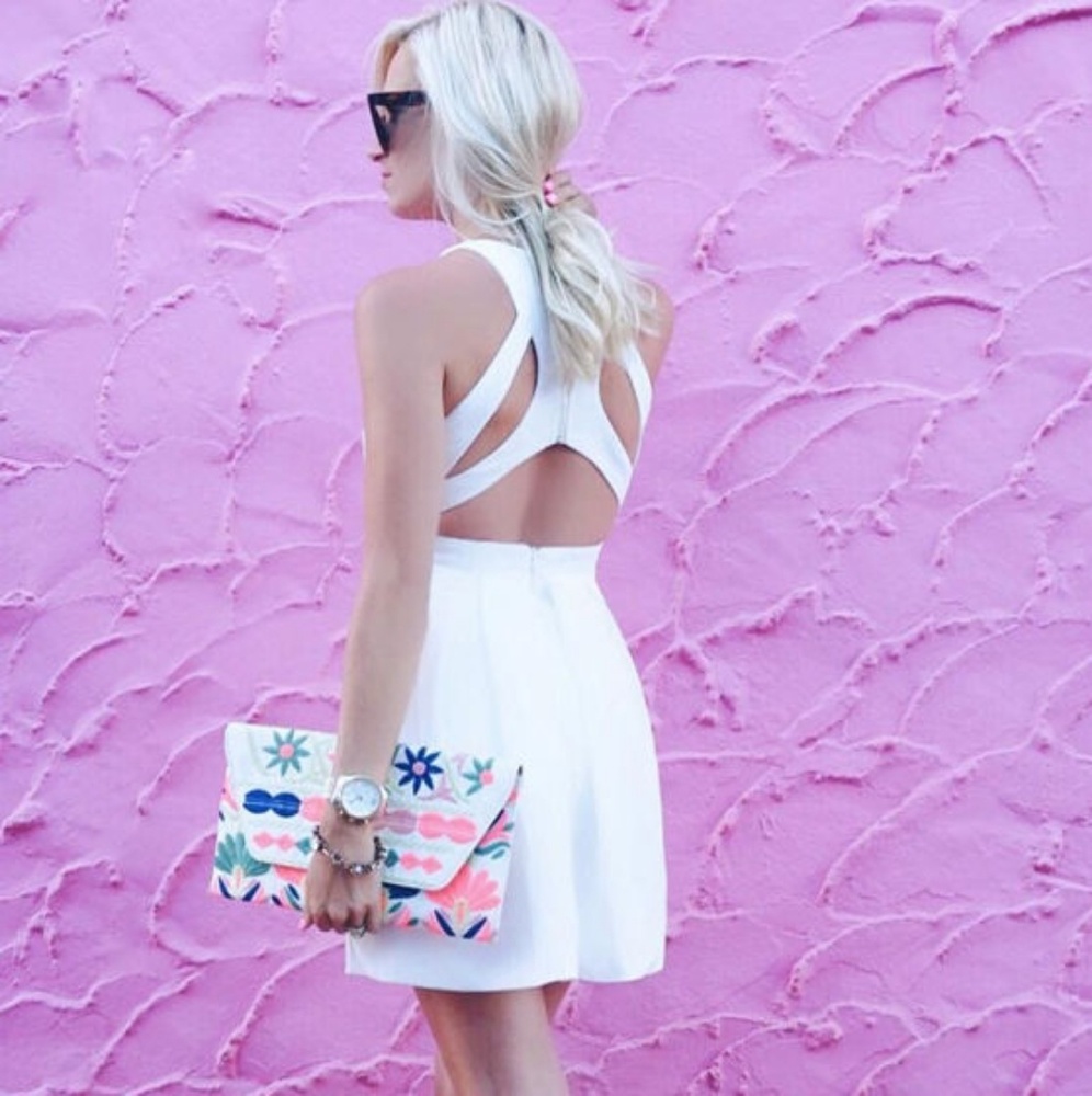 Lulus white cut out dress 🤍